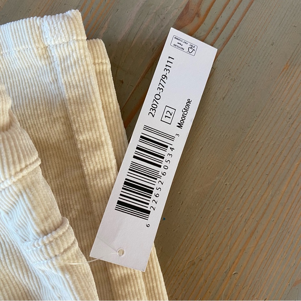 NWT Tribal Straight Leg Stretch Corduroy Pant - Moonstone - 12 14 - Picture 6 of 9